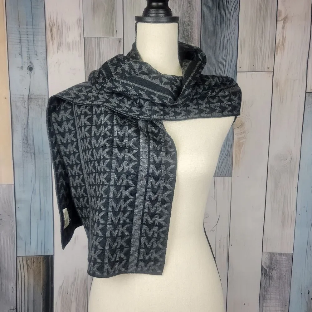 Michael Kors Black Gray Scarf